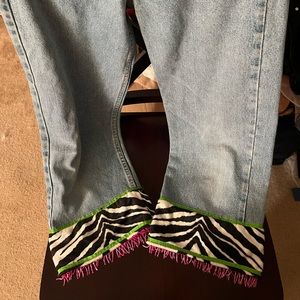 Levi’s zebra fashion style jeans